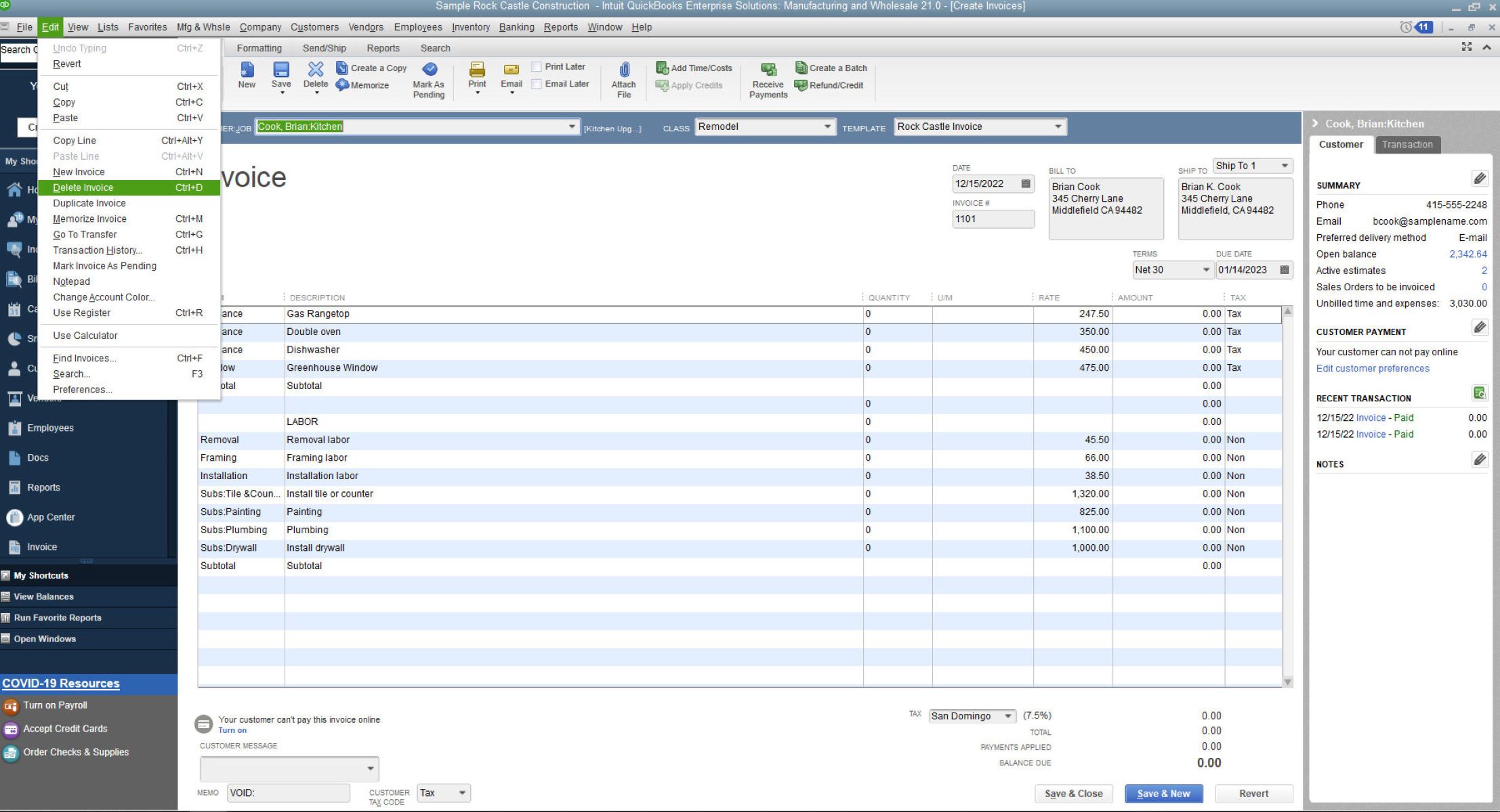 how-to-delete-invoice-in-quickbooks