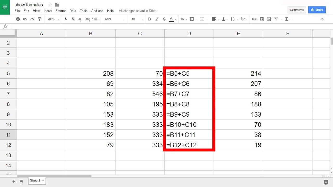 How To Do Formulas In Google Sheets
