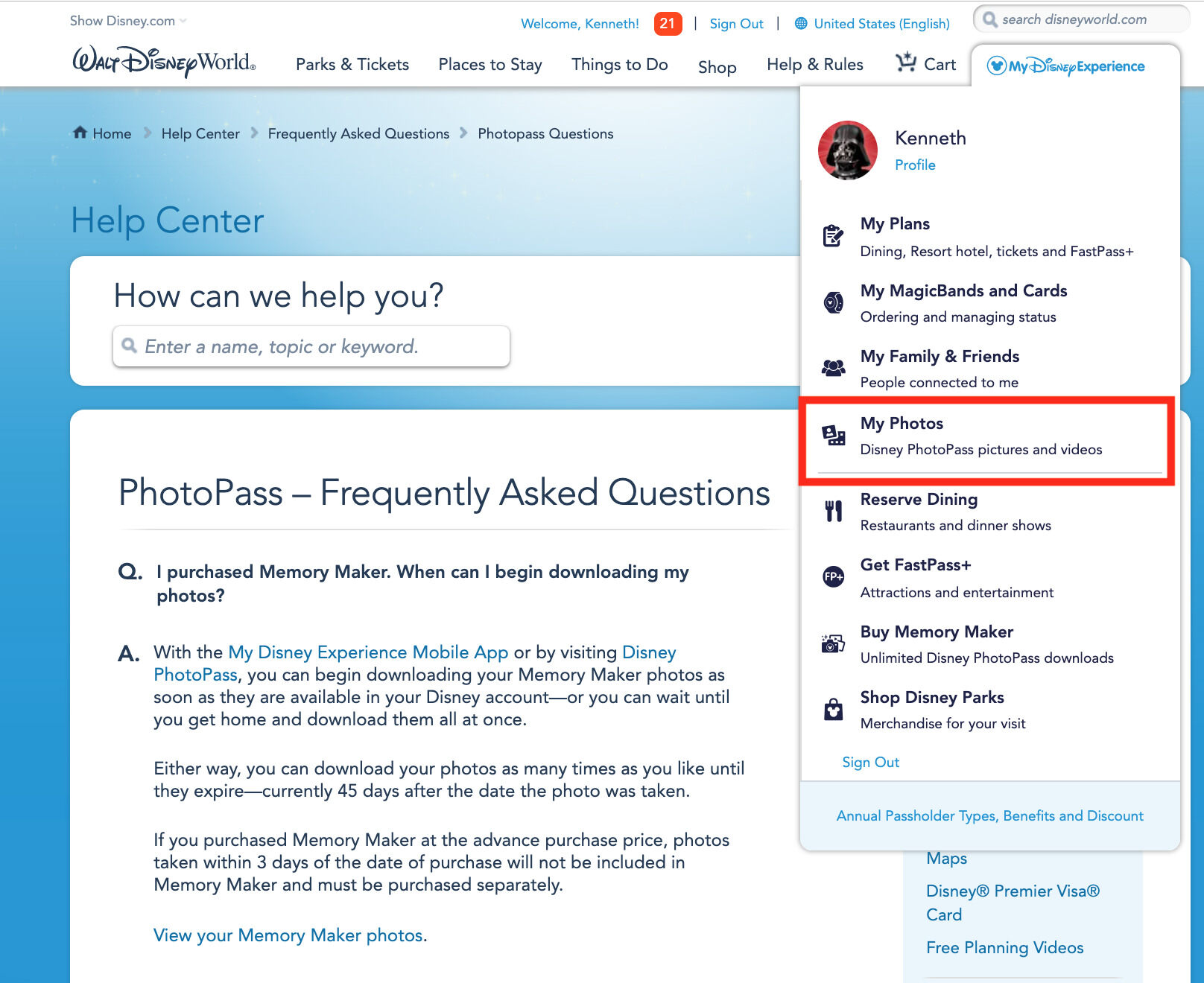 How To Download All Photos From Disney Memory Maker