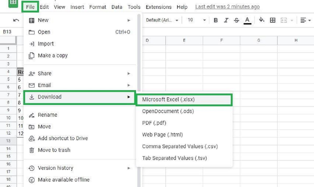 How To Download An Excel File