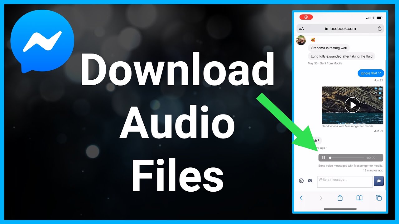How To Download Audio File From Facebook Messenger