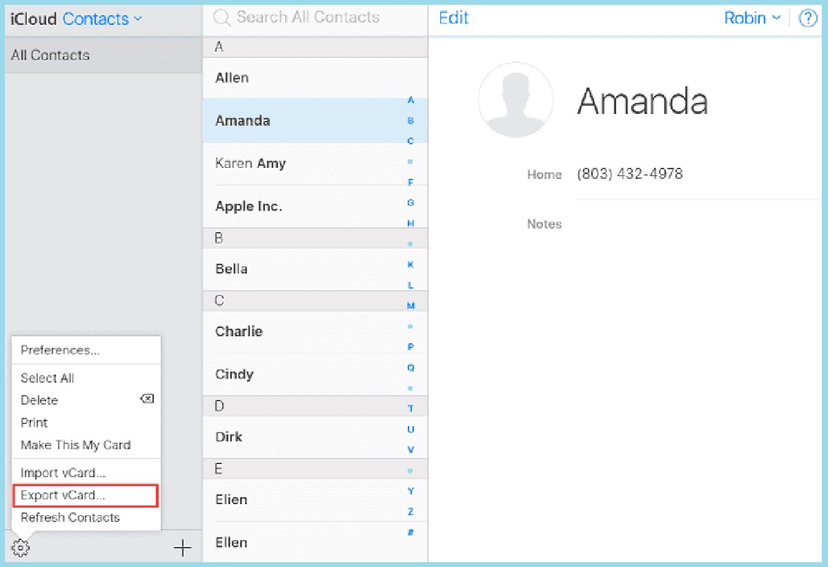 How To Download Contacts From ICloud