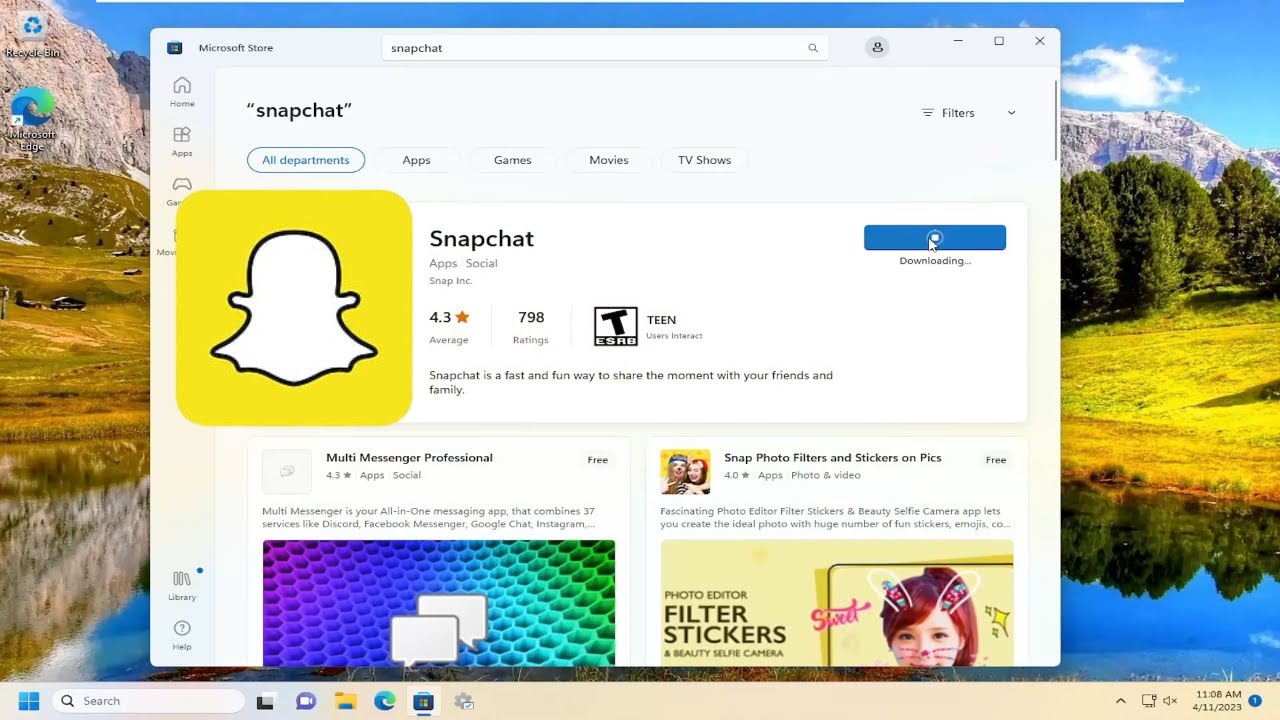 How To Download Snapchat On Windows 10