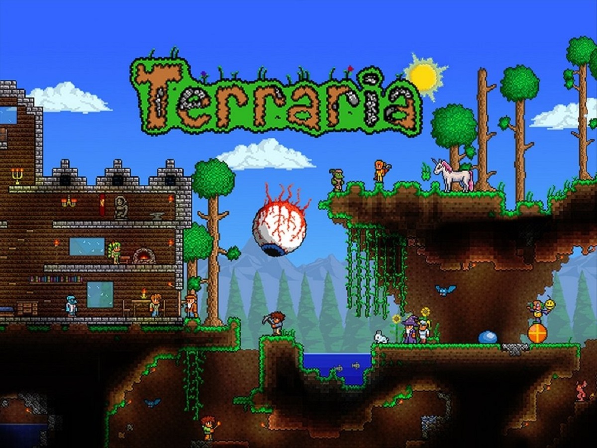 Download Journey through the vibrant fantasy world of Terraria.