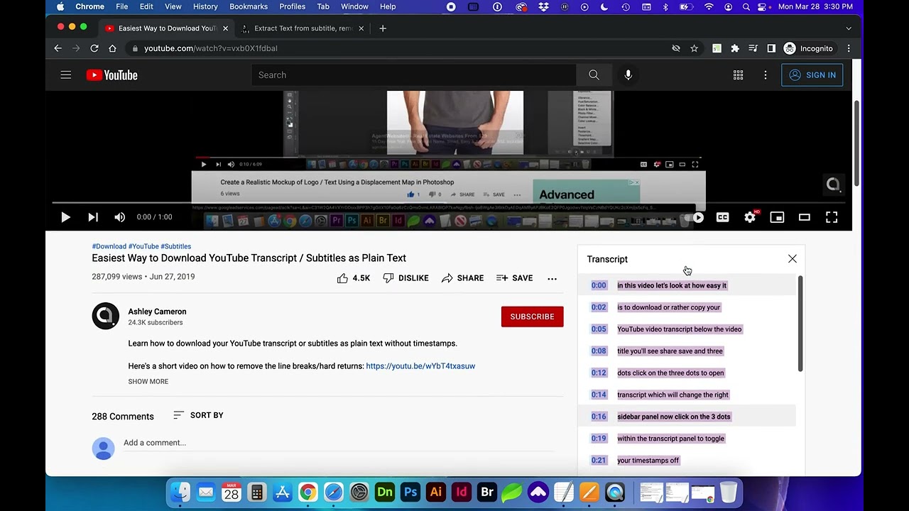 How To Download Transcript From Youtube