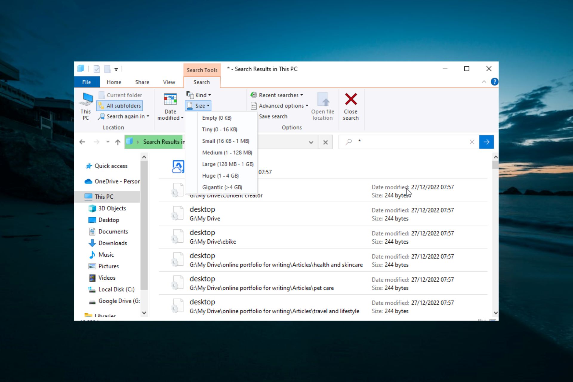 How To Find Large Files On Windows 10