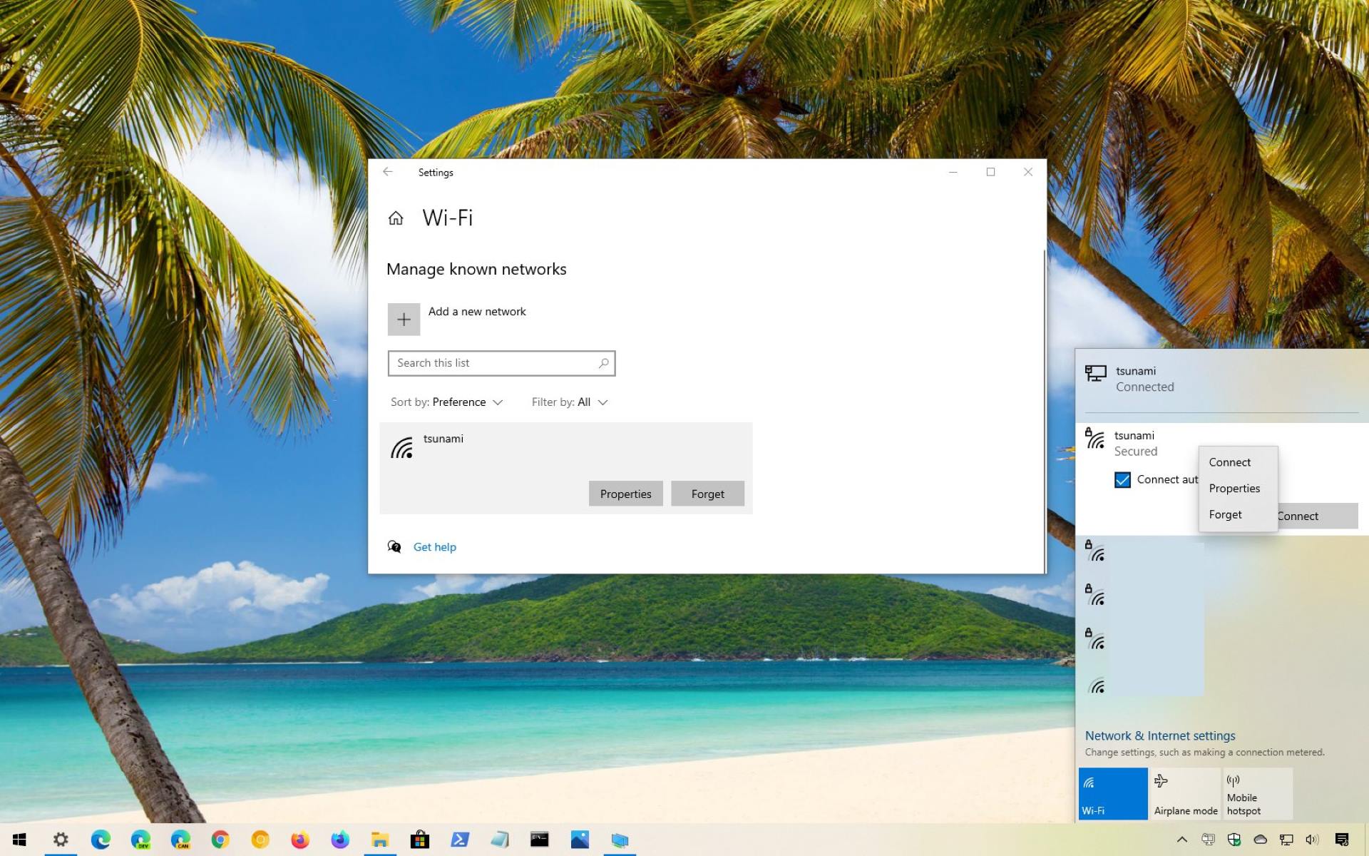 How To Forget A Network On Windows 10