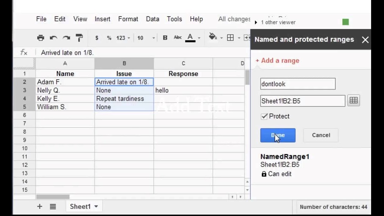 how-to-lock-cells-on-google-sheets