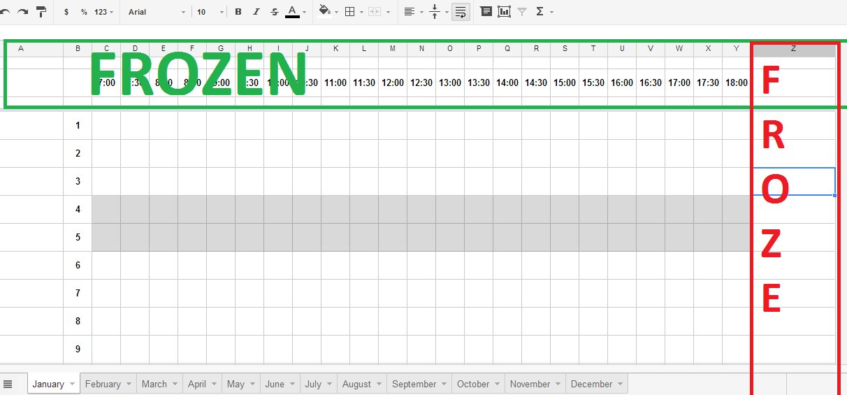 How To Make A Row Stay In Google Sheets