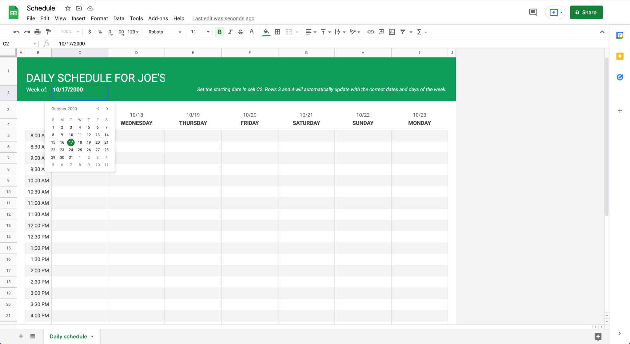 how-to-make-a-schedule-on-google-sheets