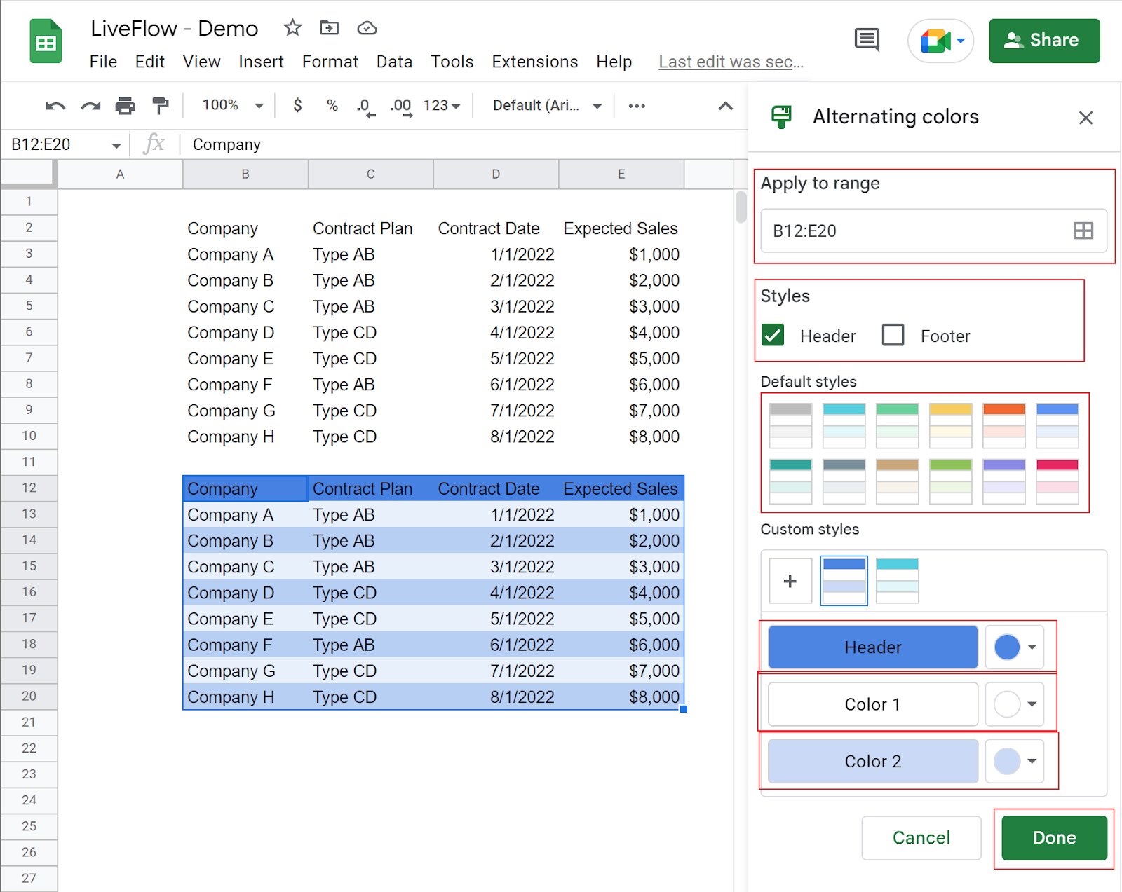 how-to-make-alternating-colors-in-google-sheets