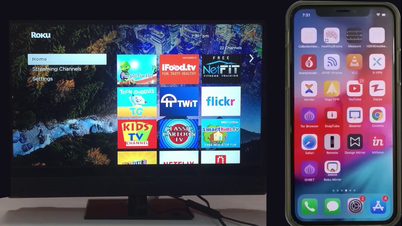 How To Mirror Iphone To Roku Tv Without Wifi