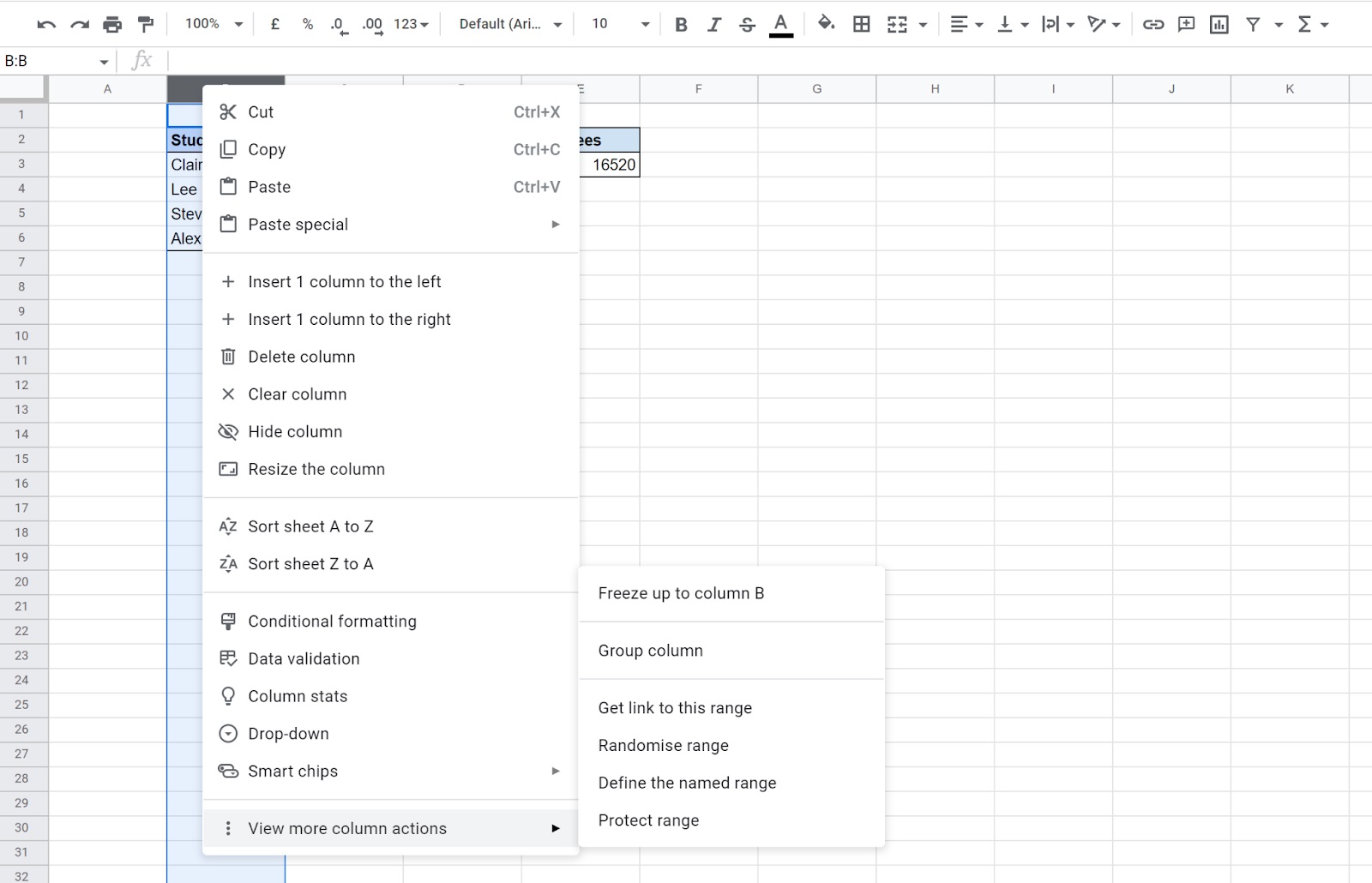 How To Name Columns In Google Sheets