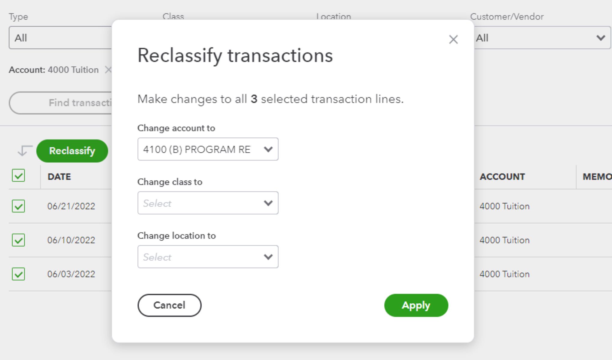 How To Reclassify Transactions In Quickbooks Online