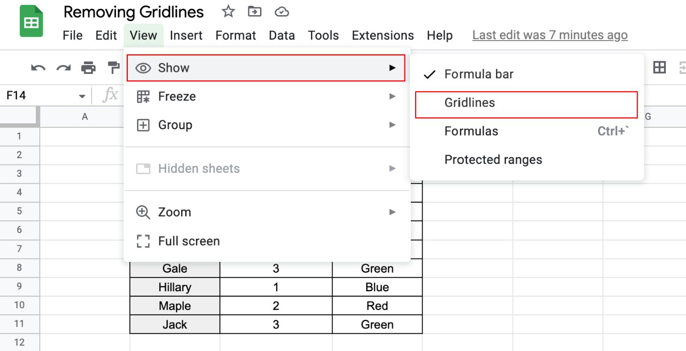 How To Remove Borders In Google Sheets