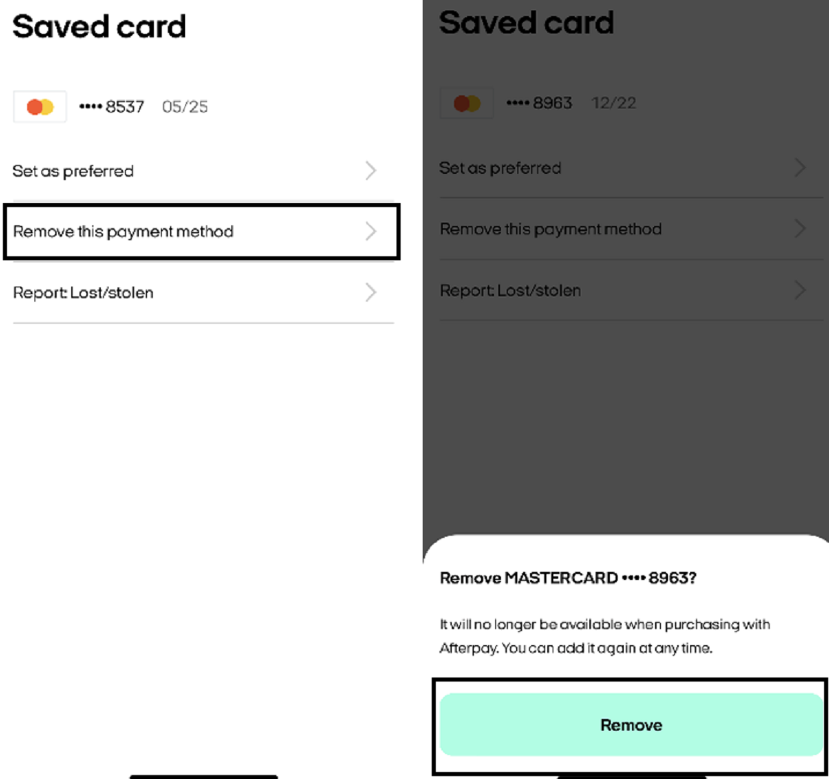 how-to-remove-card-from-afterpay