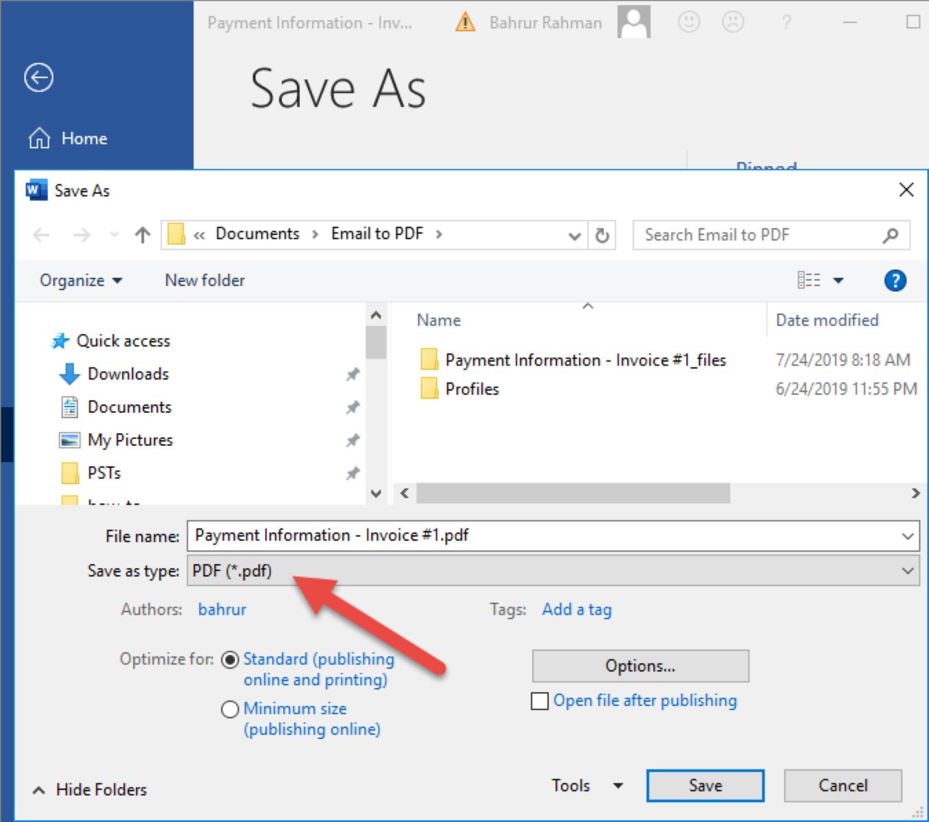 How To Save Outlook Email As Pdf Robots
