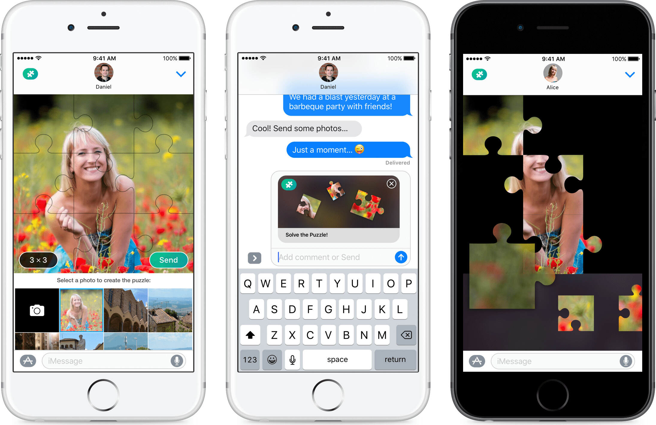 How To Send Puzzle Pictures On IMessage