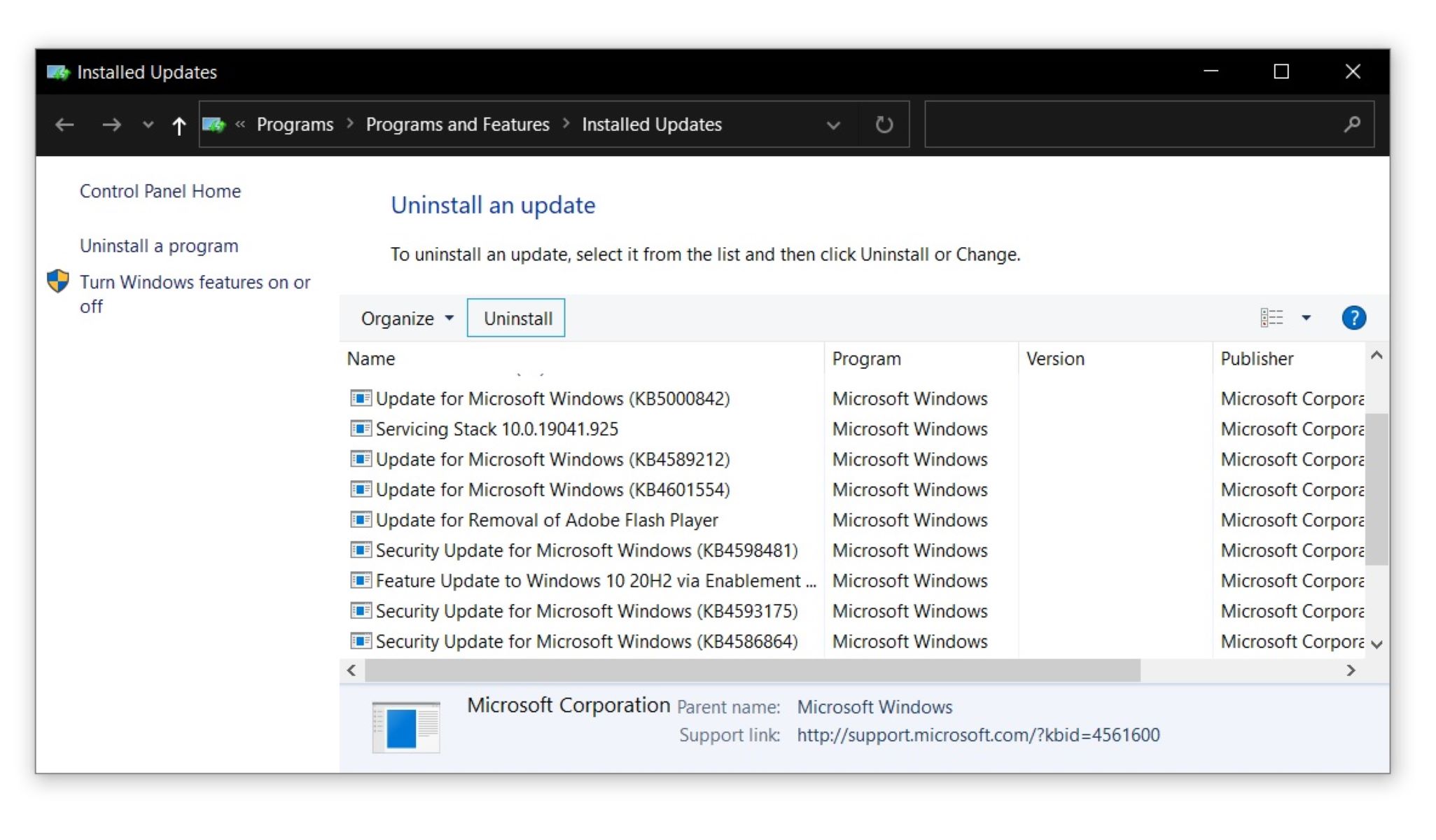 How To Uninstall Windows Updates