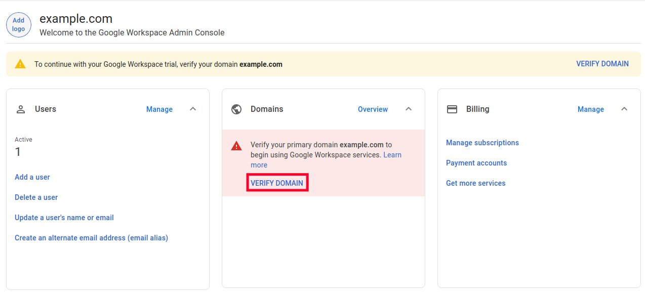 How To Verify Domain For Google Workspace