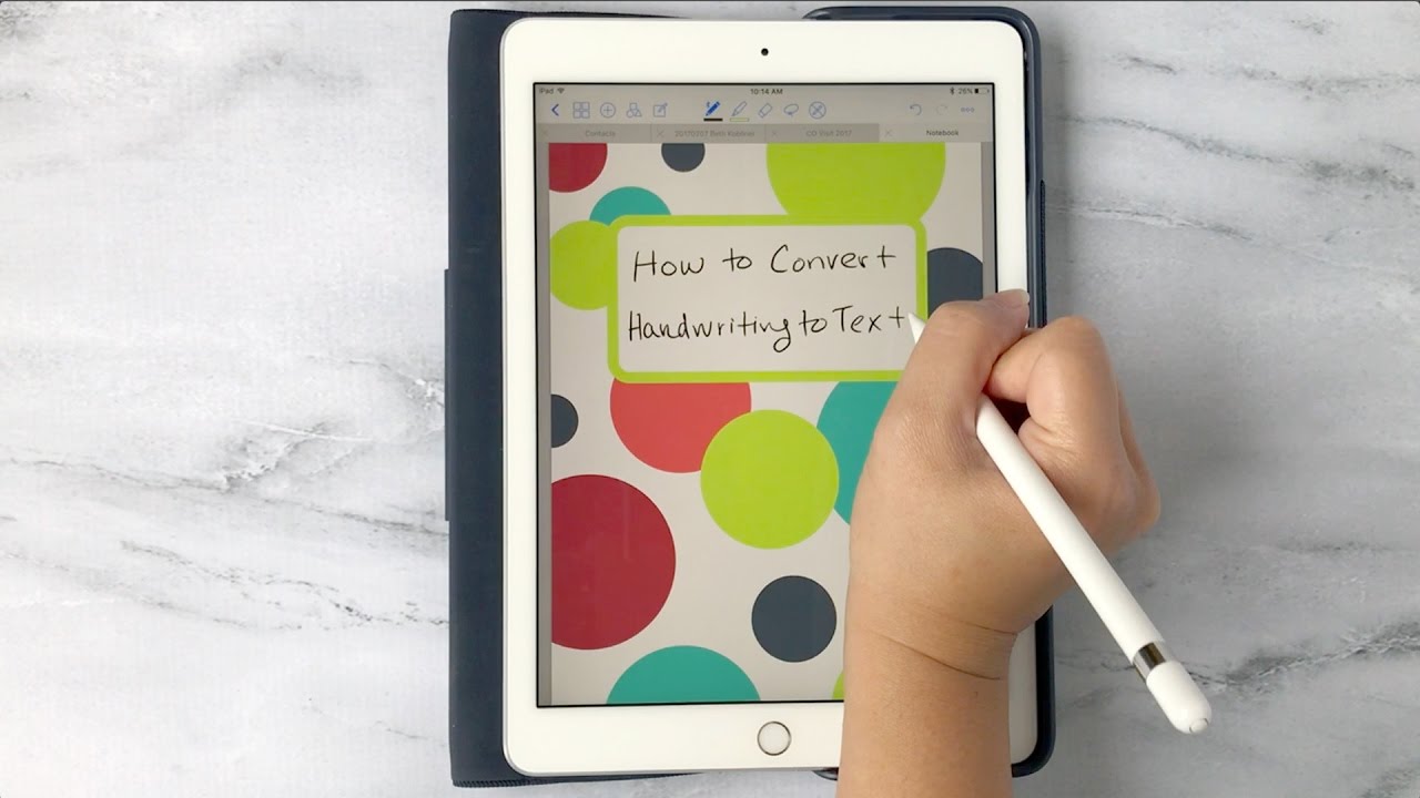 How To Write With Apple Pencil And Convert To Text