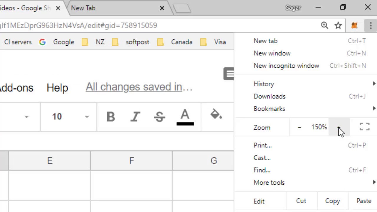 How To Zoom Out In Google Sheets