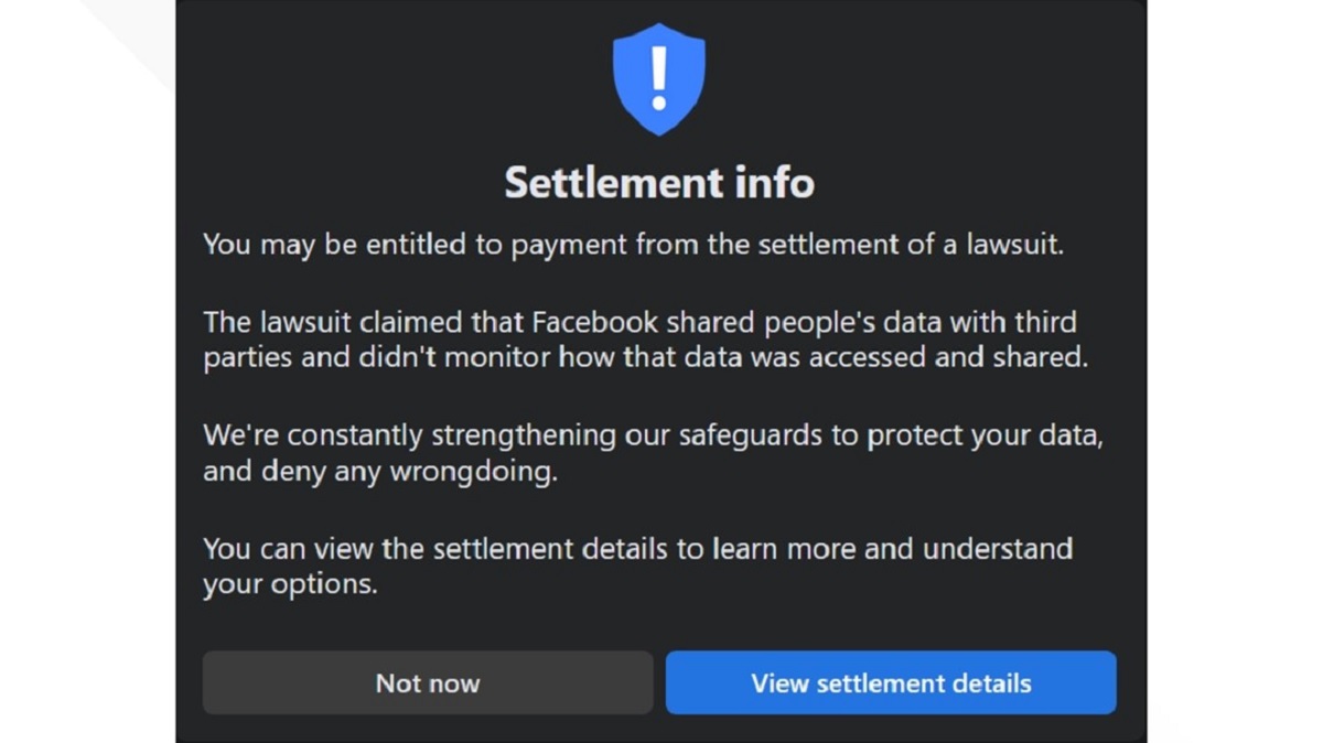 When Will Facebook Pay Settlement