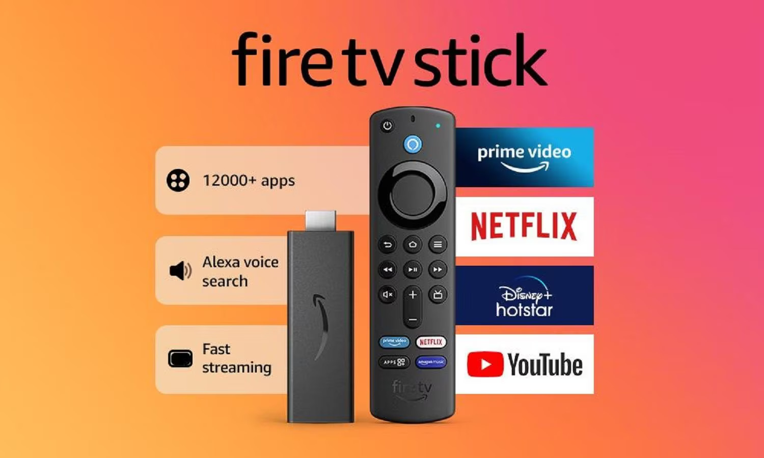 Launches Fire TV Stick 4K: 4Kp60, Dolby Vision, Dolby Atmos, HDR10+