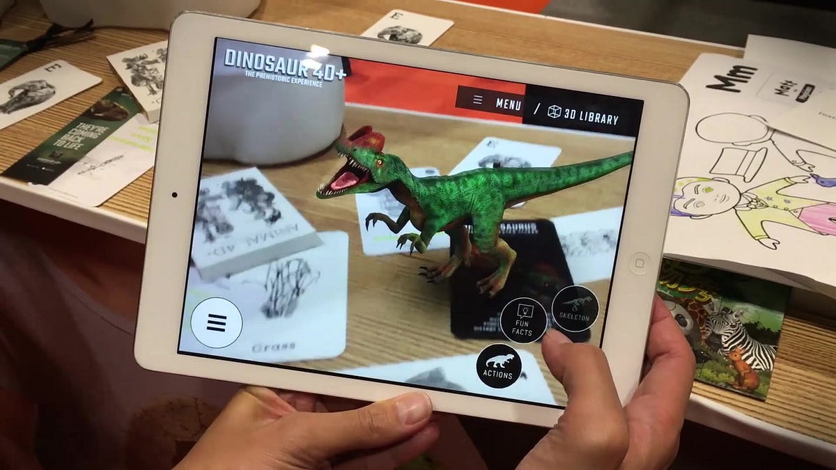 13 Amazing Augmented Reality 4D+ Dinosaur FlashcARds & VR Headset for 2024