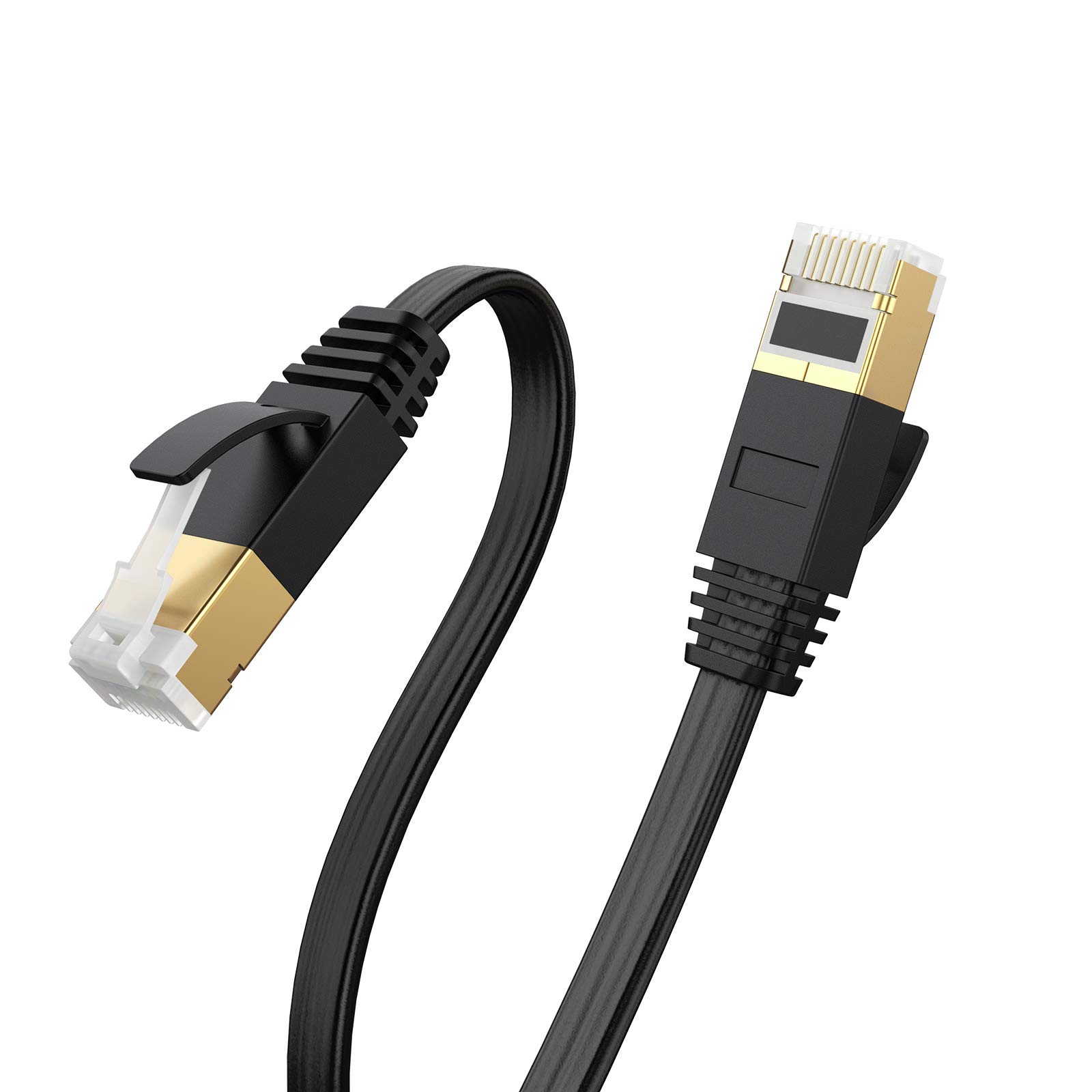 Ethernet Cable RJ45 Cat7 Lan 10Gbps L-shape Cable FTP RJ45 Network Cable  For Cat 6A Compatible Patch Cord For Modem Router Cable