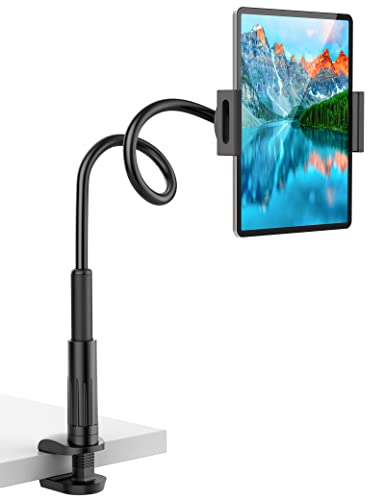 Flexible Tablet Stand Holder for Bed with Adjustable Gooseneck Arm