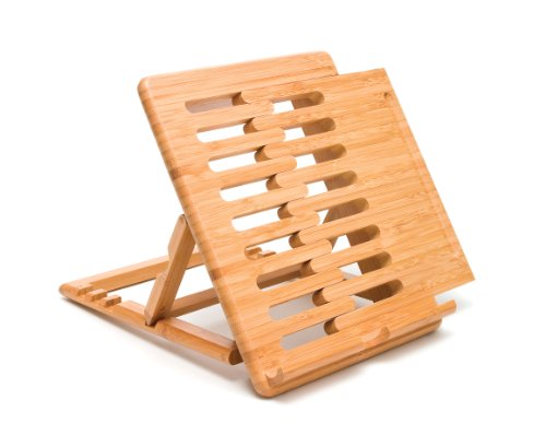 Bamboo Wood Expandable Stand for iPad and Other Tablets