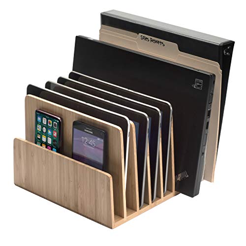 Bamboo Device Organizer for Smartphones, Tablets and Laptops