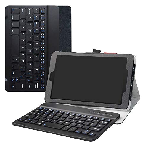 LiuShan Alcatel Joy Tab Case, Alcatel 3T 8 Keyboard Case