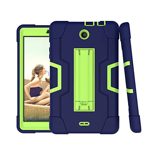 Alcatel 3T 8.0 Case: Heavy Duty Rugged Hybrid Protective Case with Kickstand