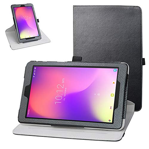 Bige Rotating Case for Alcatel Joy Tab, 360 Degree Stand with Cute Pattern Cover