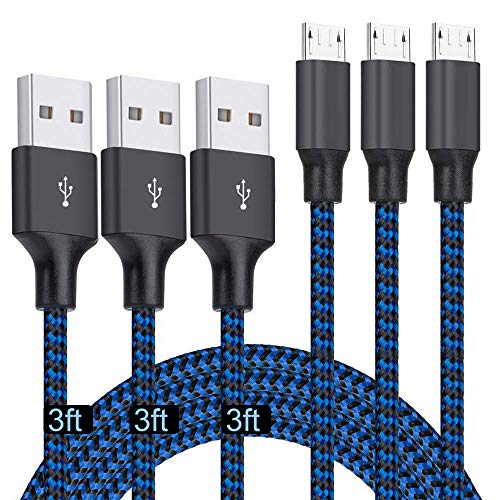 Micro USB Cable 3ft - High Speed Charging and Sync Cables