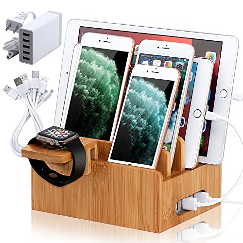 Bamboo Cell Phone Charging Station