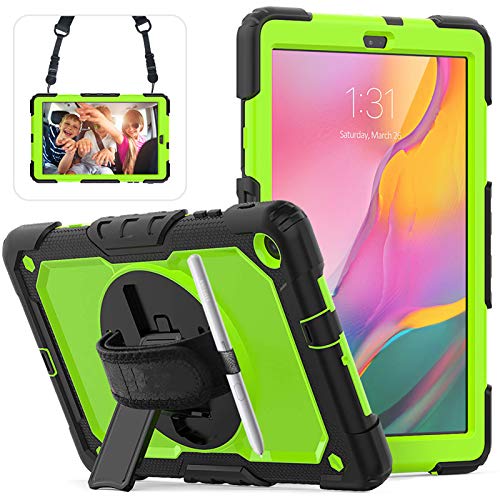 Herize Galaxy Tab A 10.1 Inch Case 2019 with Strap