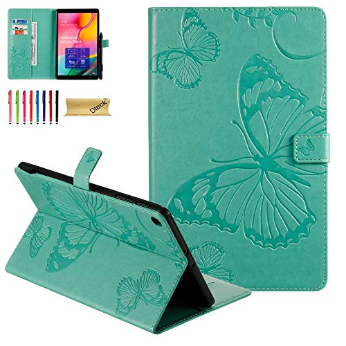 Dteck Embossed Butterfly Leather Folio Stand Cover Case