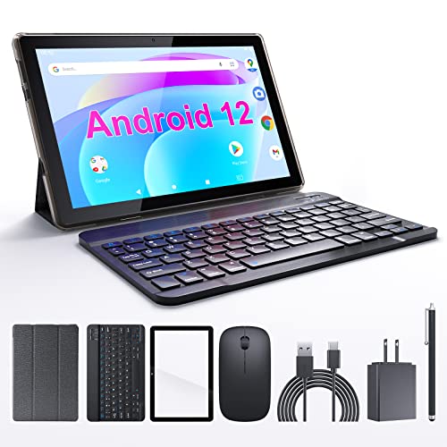 Android 12 Tablet 2-In-1 with Keyboard and Mouse Stylus