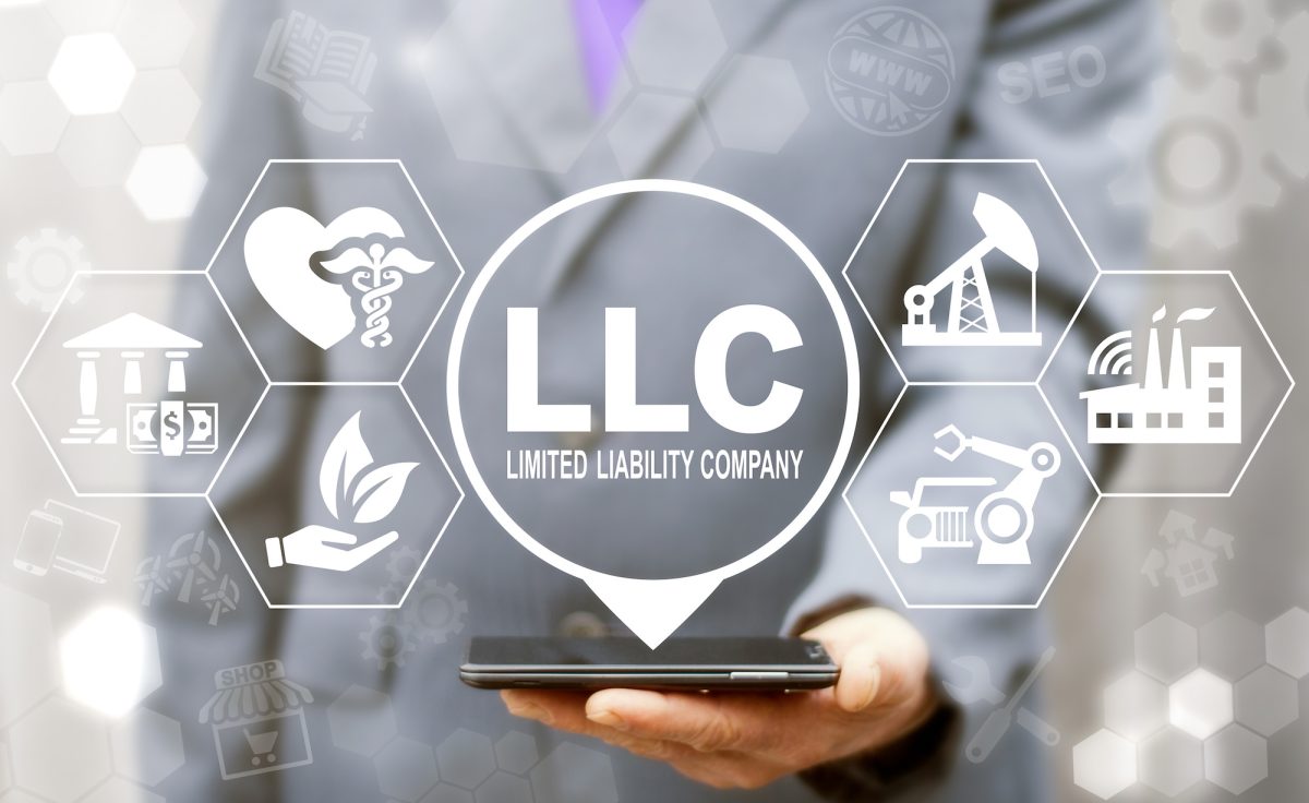 Limited Liability Company (LLC) Business Industry Healthcare concept