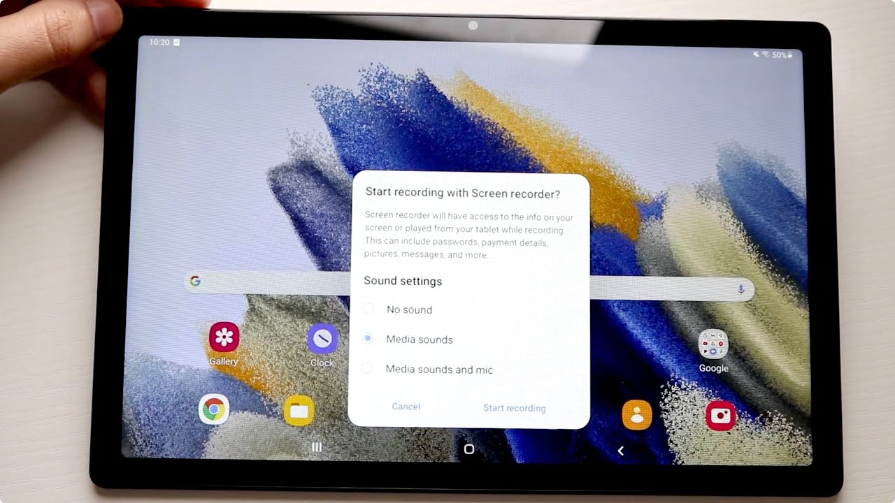 How Do You Screen Record On Samsung Tablet