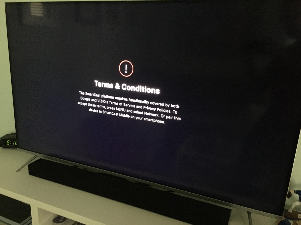 How To Accept Terms And Conditions On Vizio Smart TV