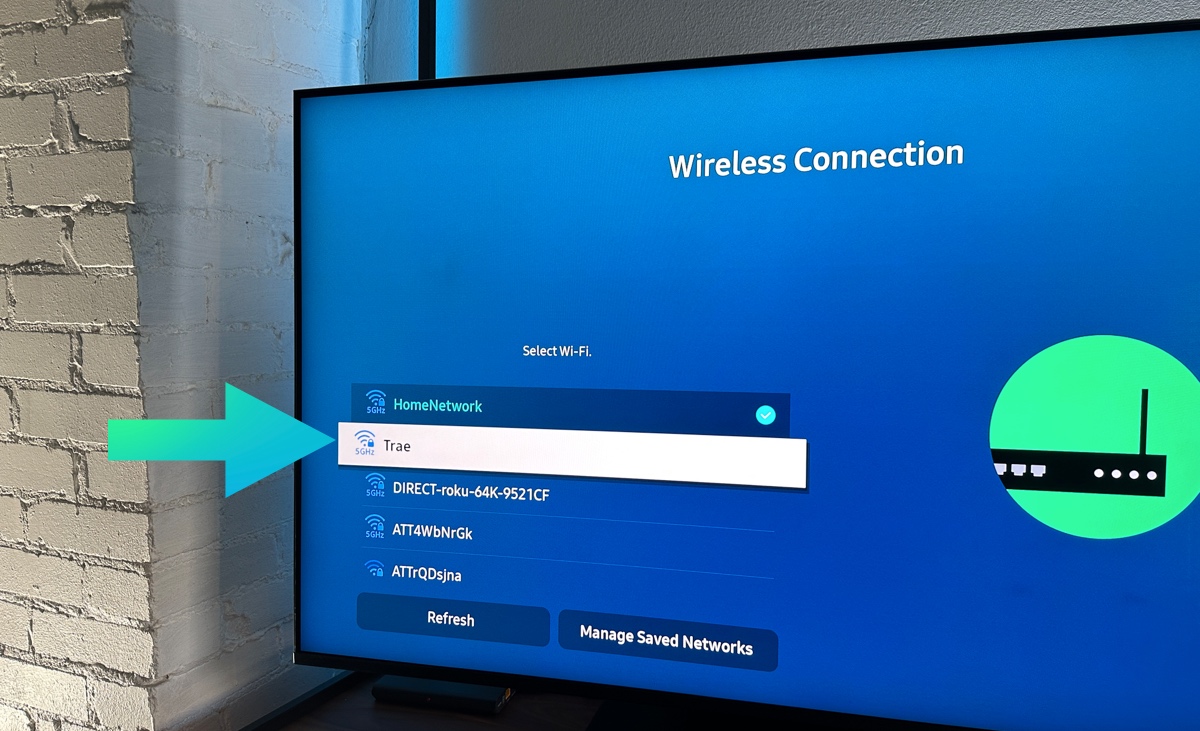 How To Connect Hotspot To Samsung Smart TV