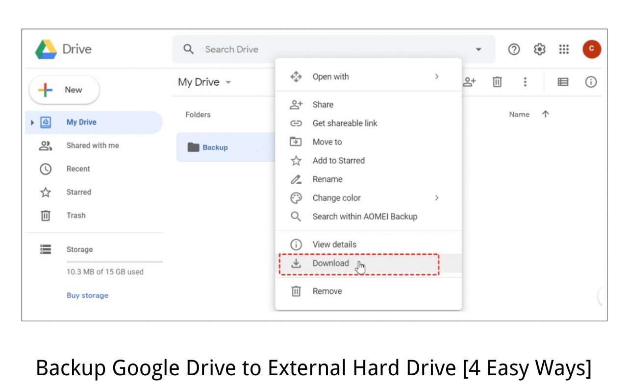 How To Download Google Drive Files To External Hard Drive