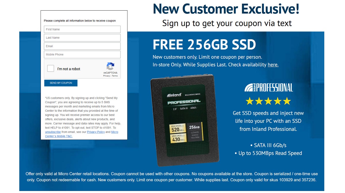 How To Get Free SSD From Micro Center
