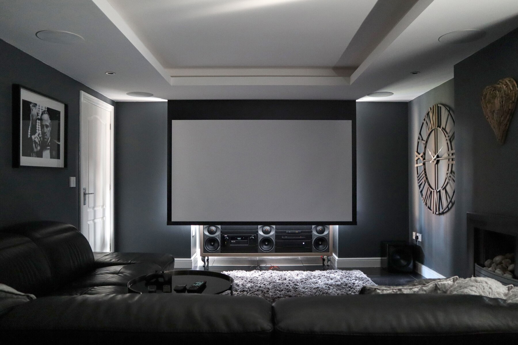 How To Install Projector Screen On Ceiling