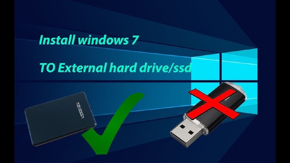 How To Install Windows 7 To An External Hard Drive