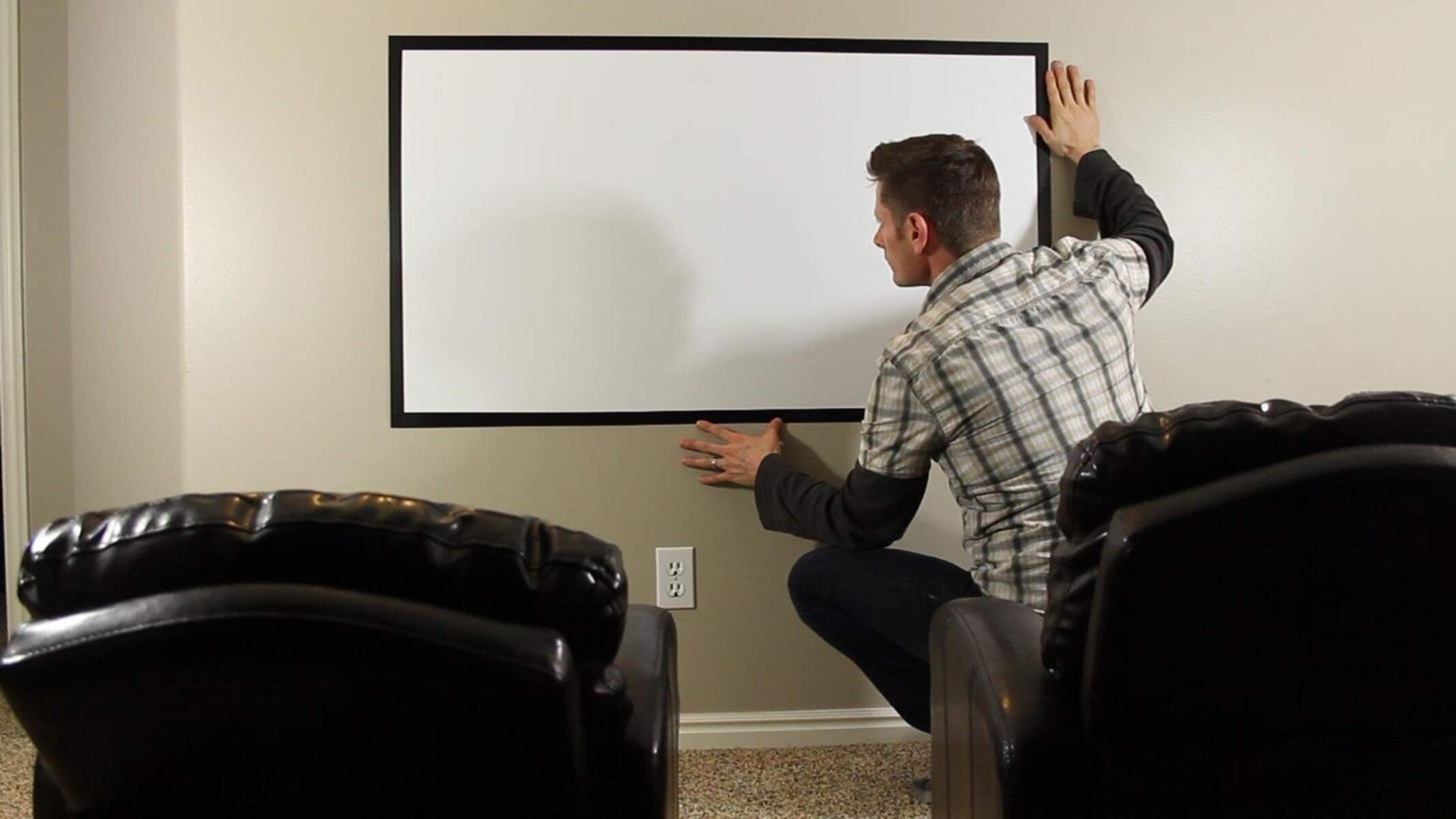 How To Make Projector Screen At Home